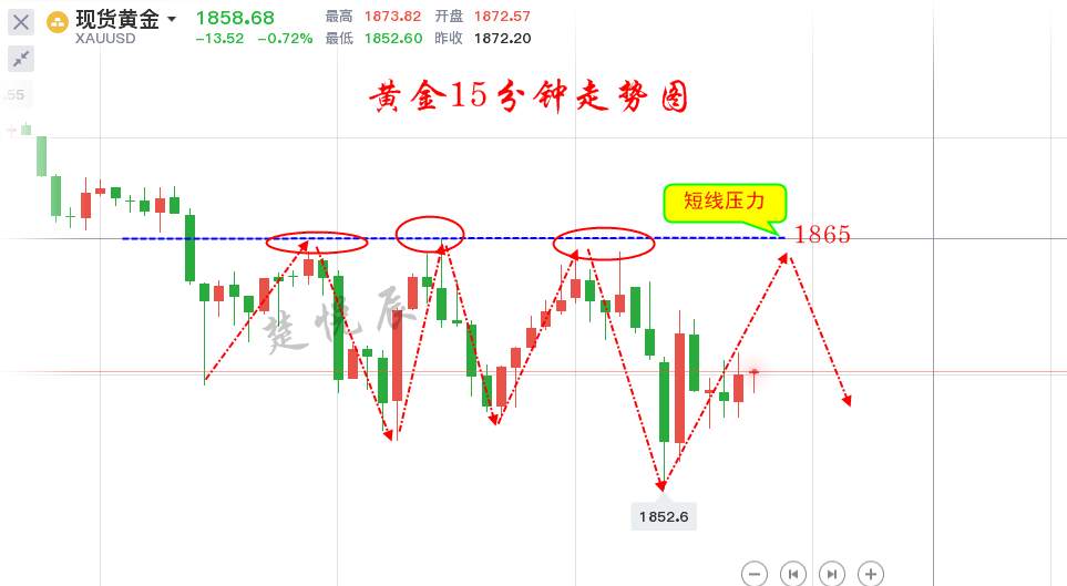 楚悦辰：11.20疫苗打压避险，黄金1850能否绝地求生？