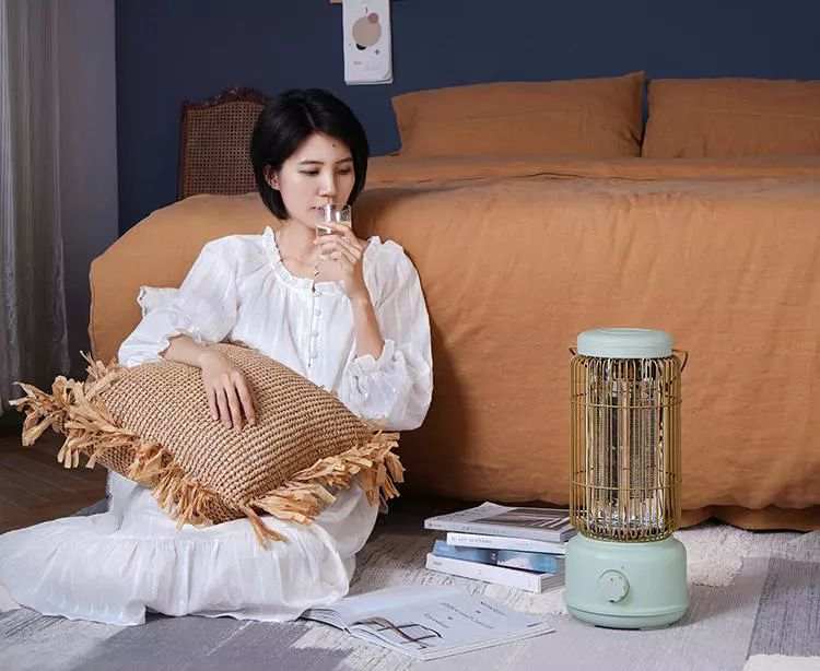颜值超赞的复古取暖器，柔和得像阳光，冬季家里摆一个，温暖又不干燥