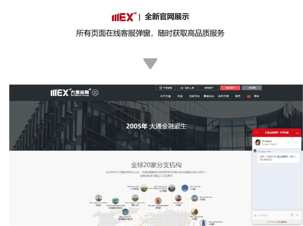 MEXGroup：官方动态 | 焕然升级！大通金融全新中文官网正式上线
