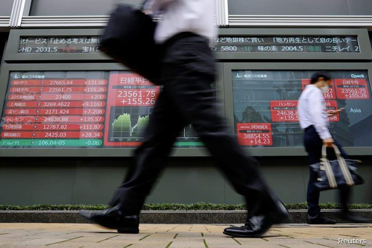 BREAKING - Asian Shares at Near Three-year Peak and U.S. Yields Slipped