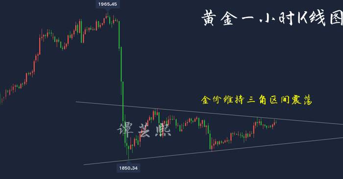 谭芸熙：黄金陷入三角震荡整理，TD日内高估低渣重点关注美盘！
