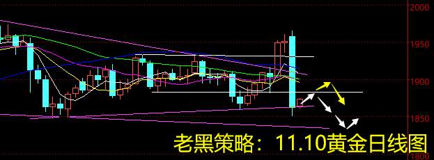 老黑策略：11.10黄金分析策略