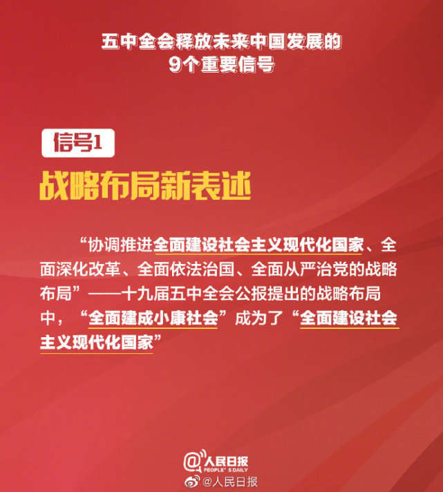 划重点！五中全会释放未来中国发展9个重要信号