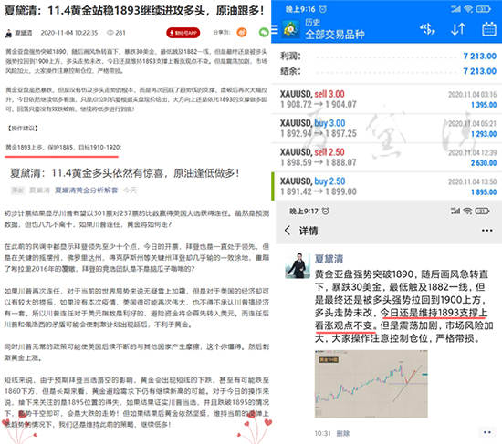 夏黛清：11.5黄金多空如何抉择？原油多头备战中！