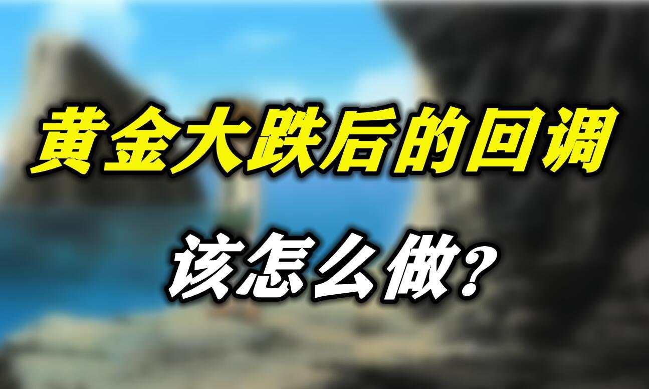 黄金大跌后的回调该怎么做？