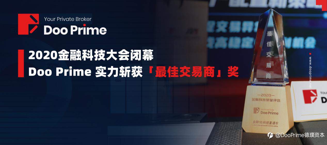 2020第二届金融科技大会闭幕，Doo Prime 实力斩获「最佳交易商」奖