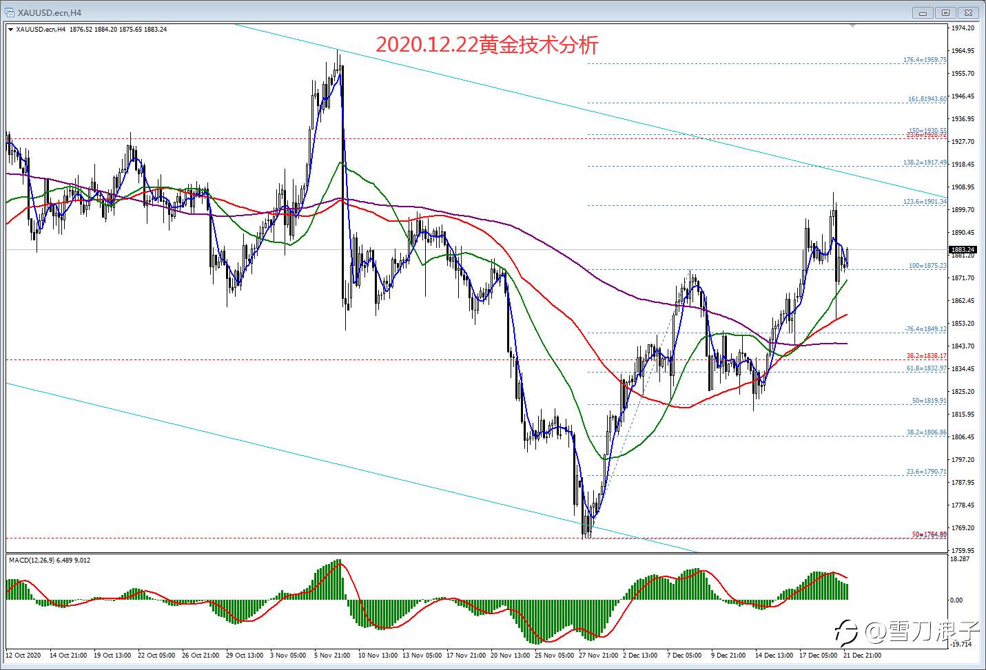 2020.12.22黄金技术分析