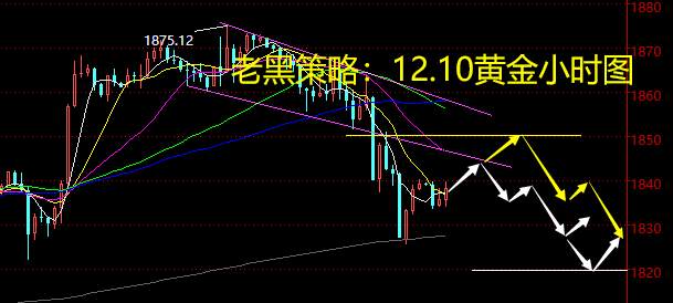 老黑策略：12.10黄金分析策略
