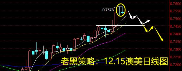 老黑策略：12.15外汇分析策略