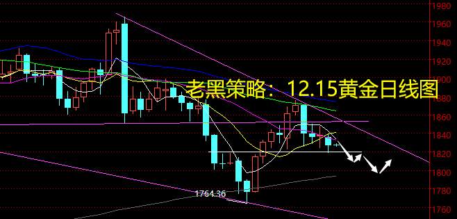 老黑策略：12.15黄金分析策略
