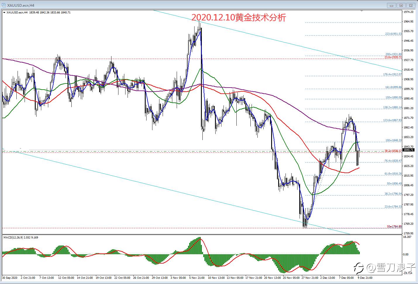 2020.12.10黄金技术分析
