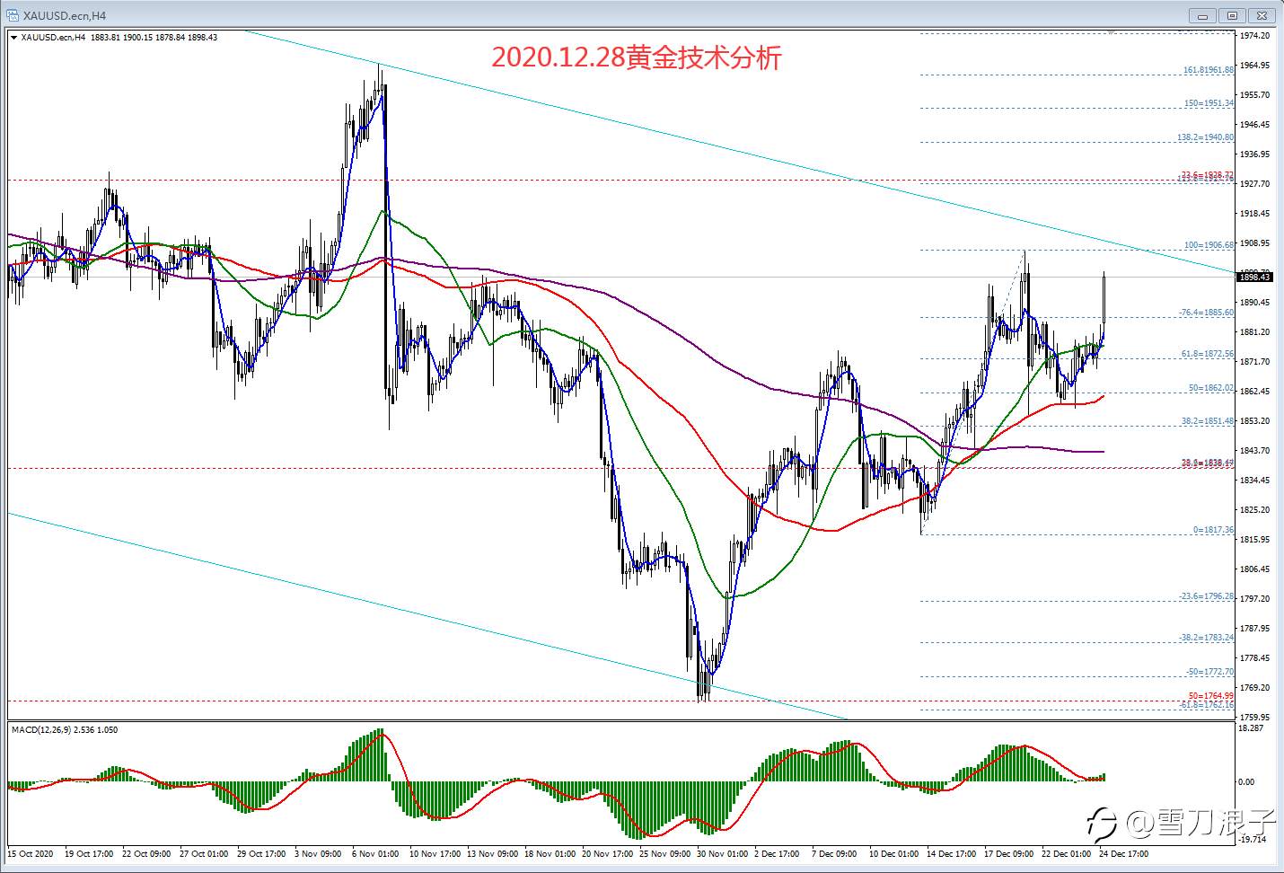 2020.12.28黄金技术分析
