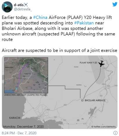 中印局势最新消息！中国向巴基斯坦基地派出军队与战斗机 深化两国在印巴边境实战训练