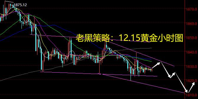 老黑策略：12.15黄金分析策略