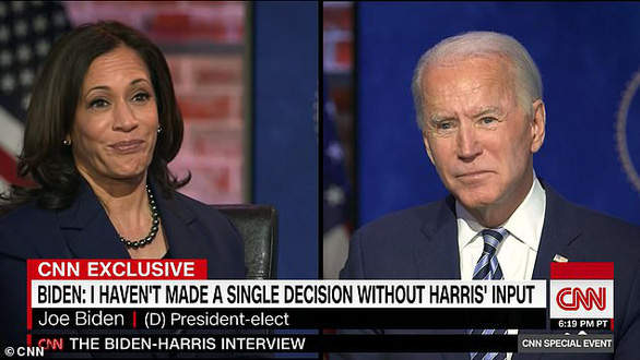 Joe Biden tuyên bố từ chức nếu xảy ra bất đồng với Phó tổng thống Kamala Harris