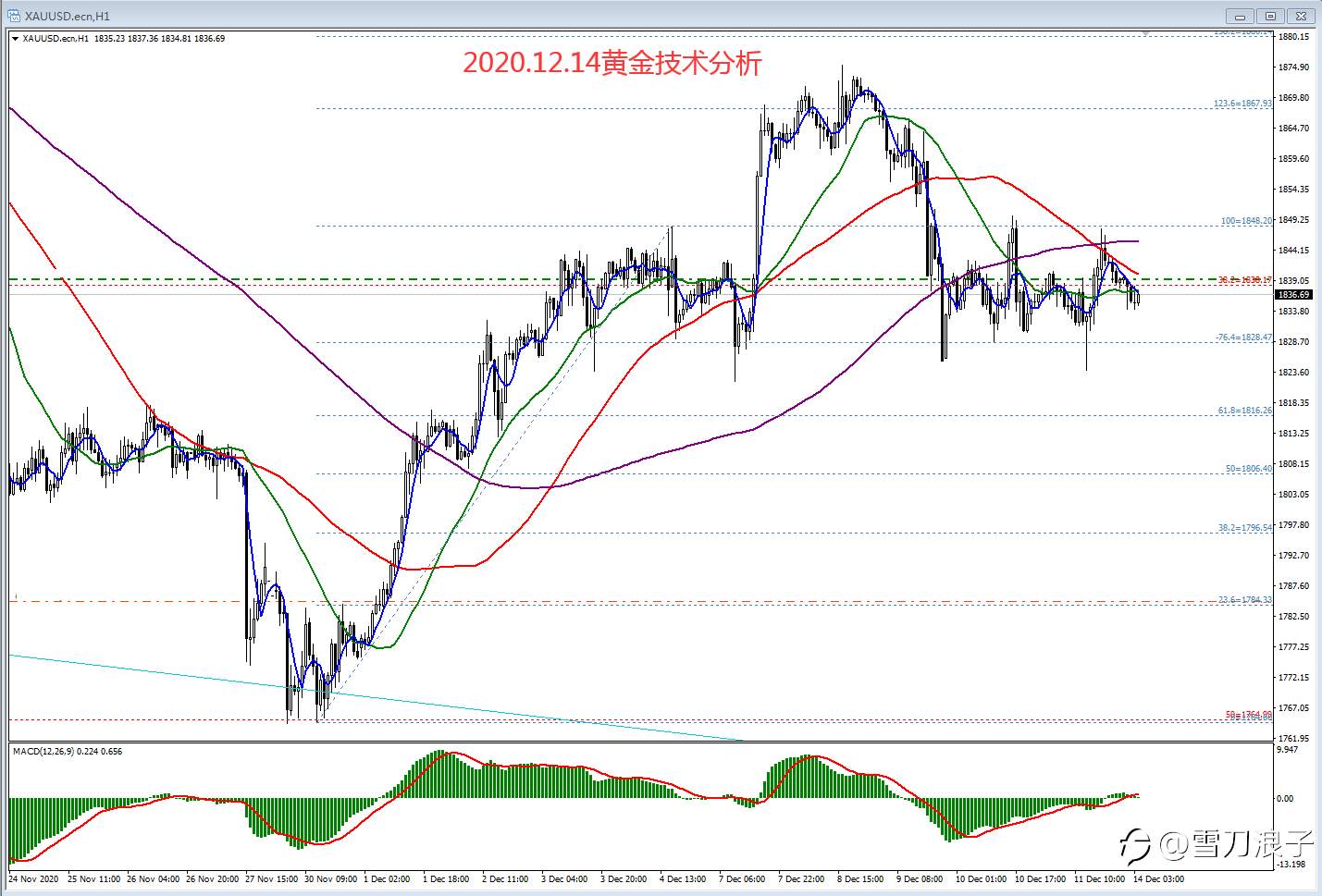 2020.12.14黄金技术分析
