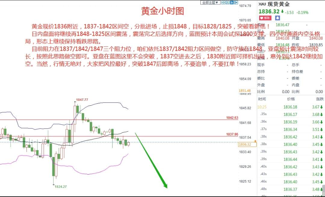 蓝图金道：横有多长，竖有多高，继续做空！（附黄金策略）