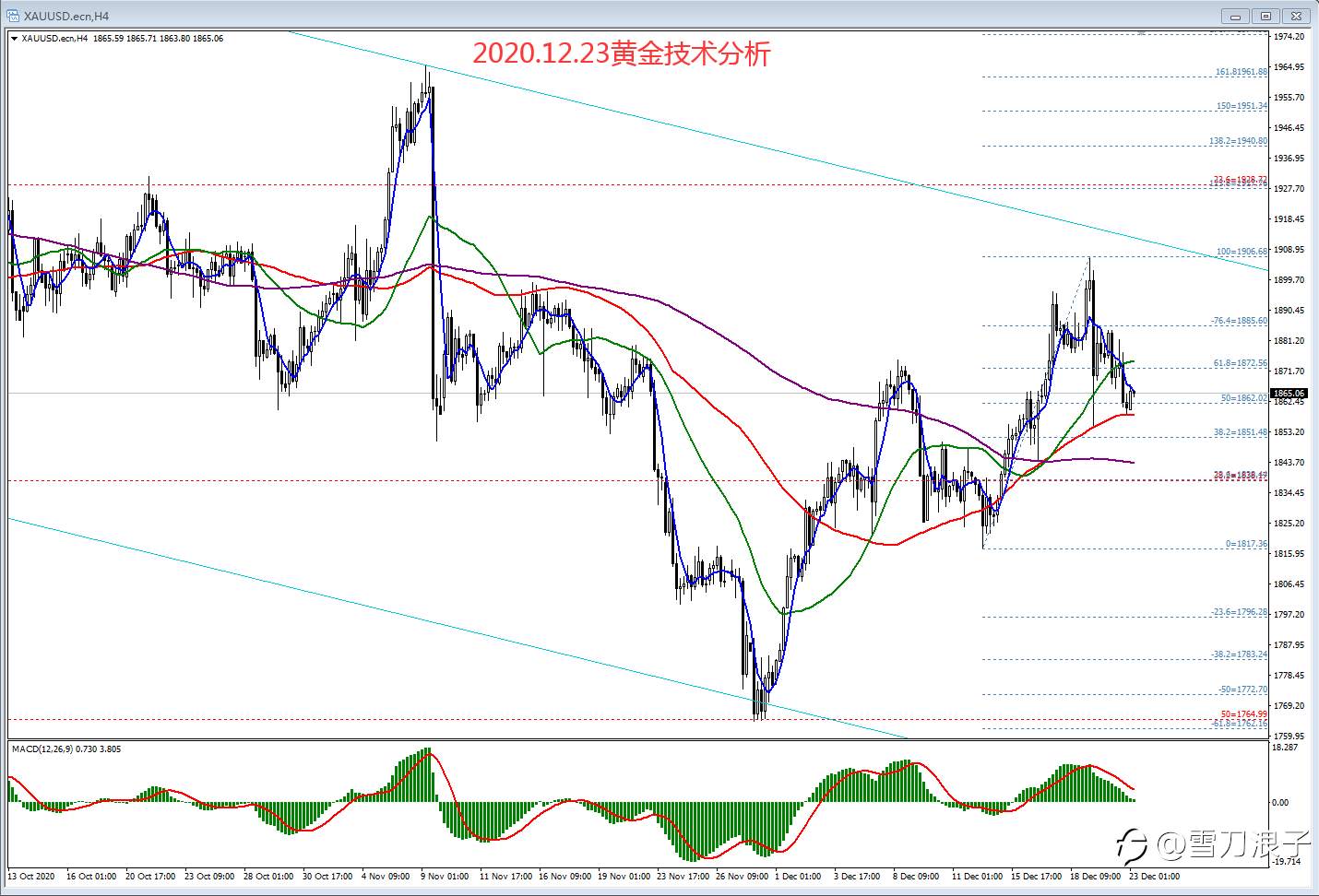 2020.12.23黄金技术分析