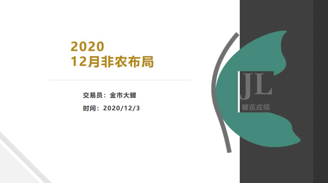 金市大鲤：12月非农布局草案