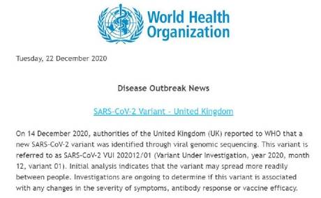 英国发现新冠病毒的变异：可能更容易感染儿童 英国目前处于孤立状态，1500辆卡车滞留在边境