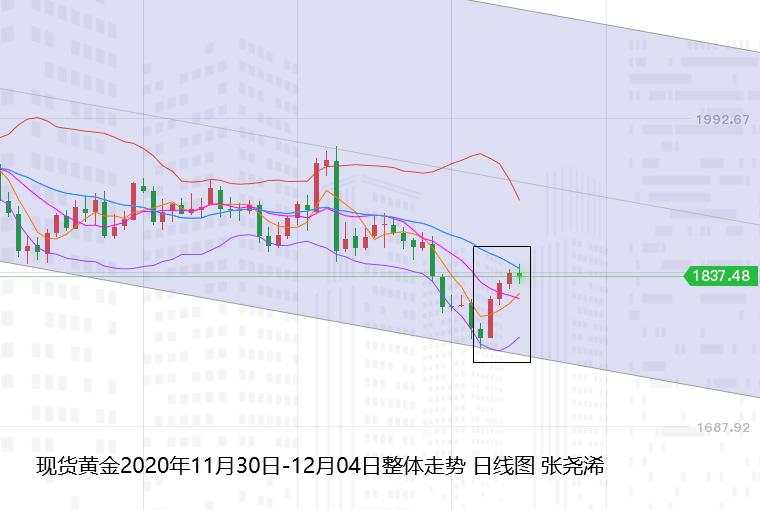 张尧浠周评：黄金止跌反弹至目标阻力、下周看先跌后涨