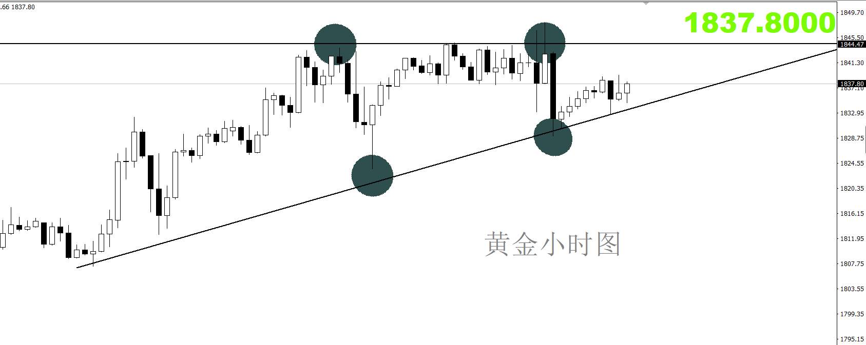【南篱论金/黄金】入场震荡，指明走向。
