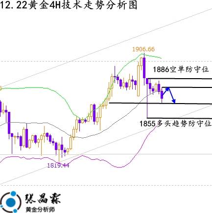 张晶霖：12.22黄金多头遭遇暴击还会跌吗？伦敦金行情走势分析！