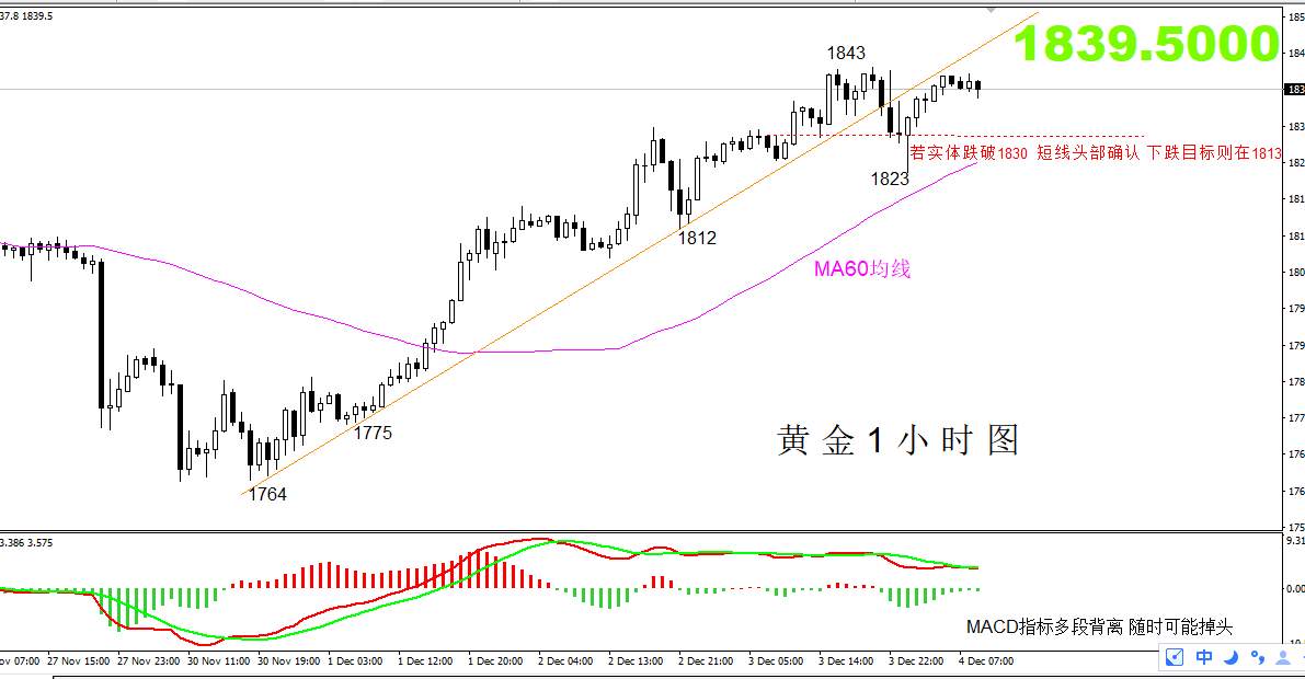 【黄金篇】：连涨四天的黄金今天会下跌吗？附非农布局