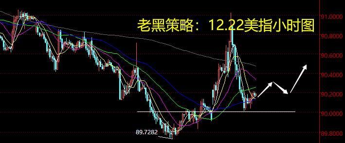 老黑策略：12.22外汇分析策略