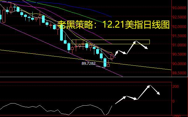 老黑策略：12.21外汇分析策略
