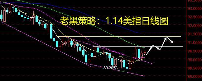 老黑策略：1.14外汇分析策略