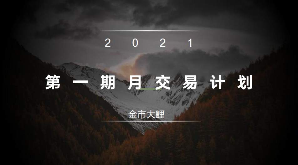 金市大鲤：2021年第一期月交易计划
