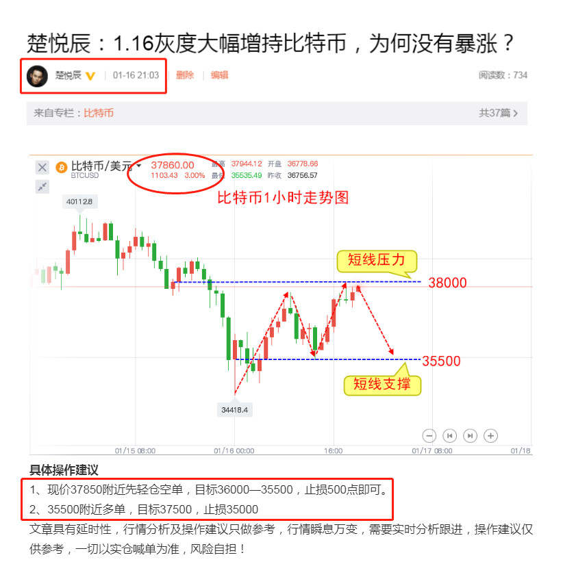 楚悦辰：1.17比特币昨天收益3000点，今晚还能继续吗？