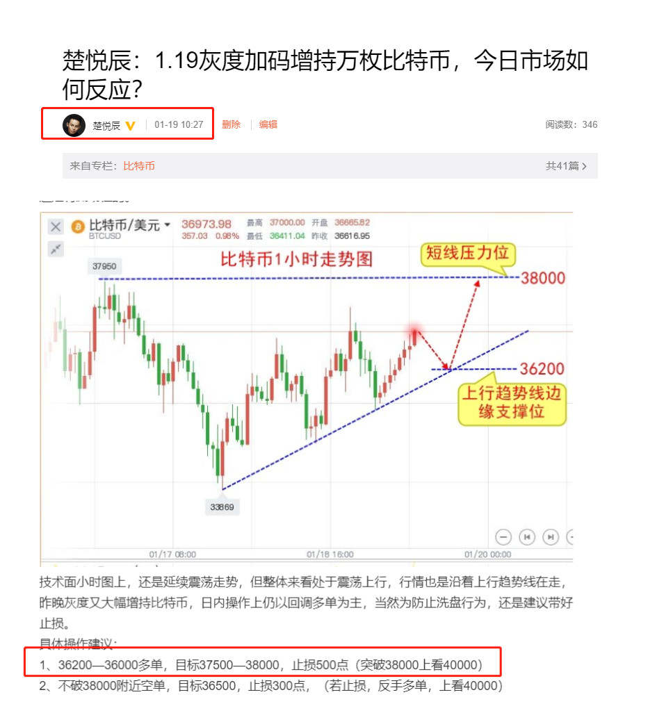 楚悦辰：1.20灰度意外减持比特币，一天2000点利润你收到了吗？