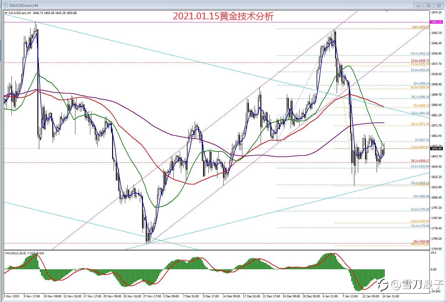 2021.01.15黄金技术分析
