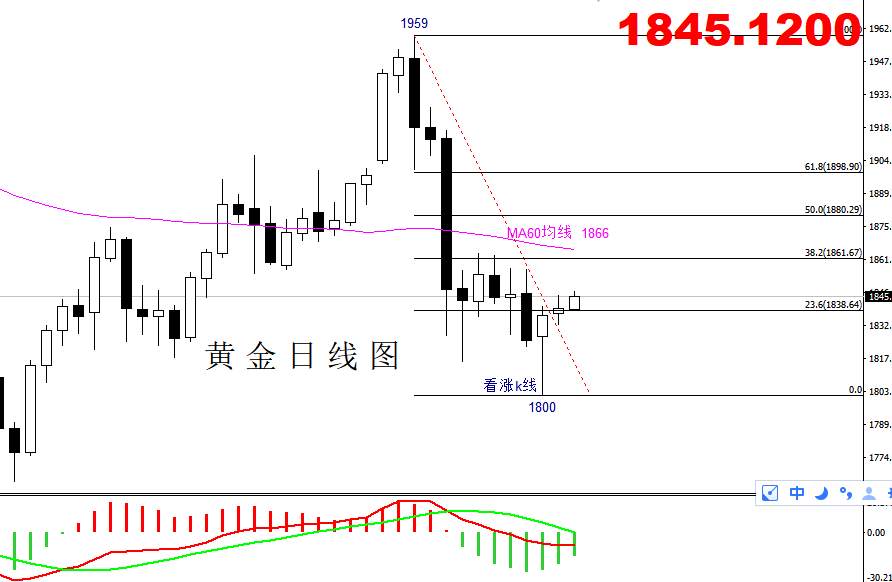 【黄金篇】：特朗普发表告别演讲，黄金继续上看1860一线！