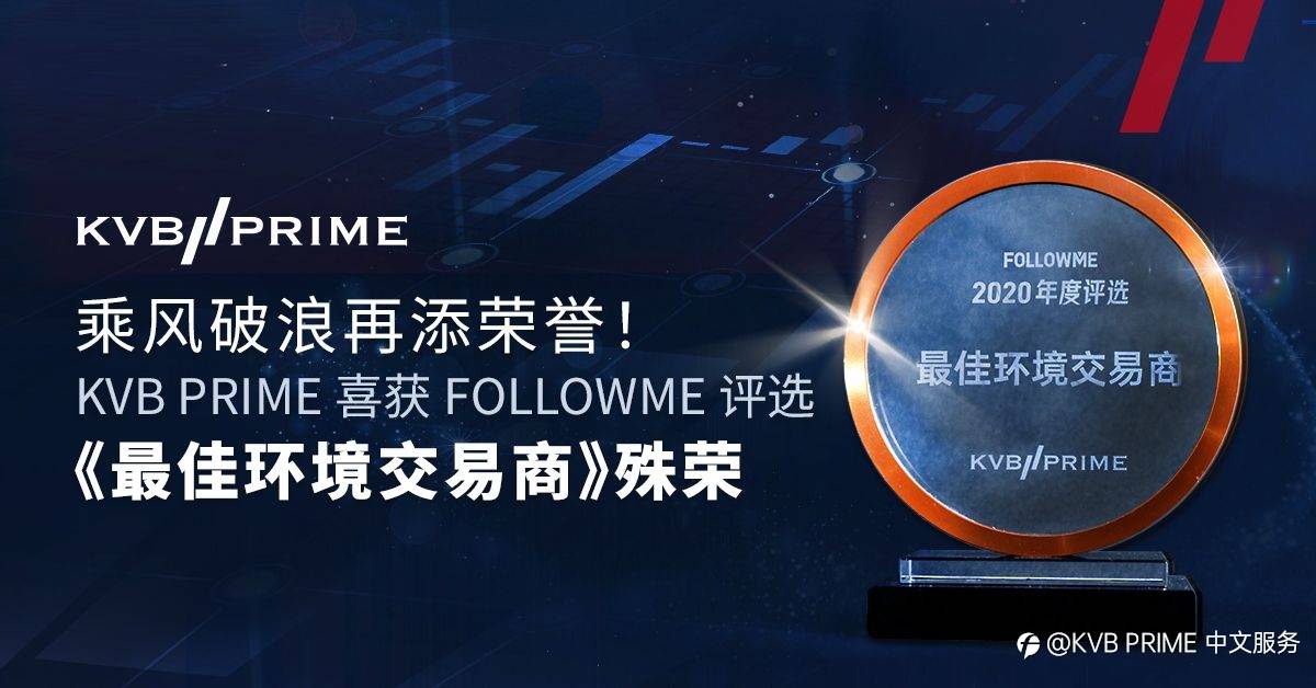 乘风破浪再添荣誉！KVB PRIME 喜获FOLLOWME评选《最佳环境交易商》殊荣