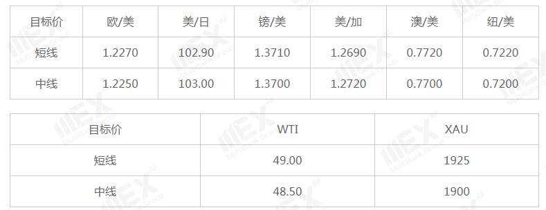 MEXGroup：每日快讯 |黄金突破1900，2021年第一周，OPEC+会议和非农来袭