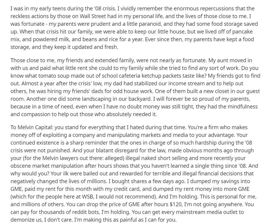 华尔街散户之乱未结束！罗宾汉券商突然限制用户购买GameStop股票 散户公开信：妖魔化投资者打压市场