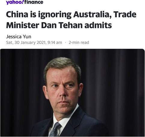中澳局势最新消息！澳贸易部长:我写了封长信给中国 但尚未收到回信