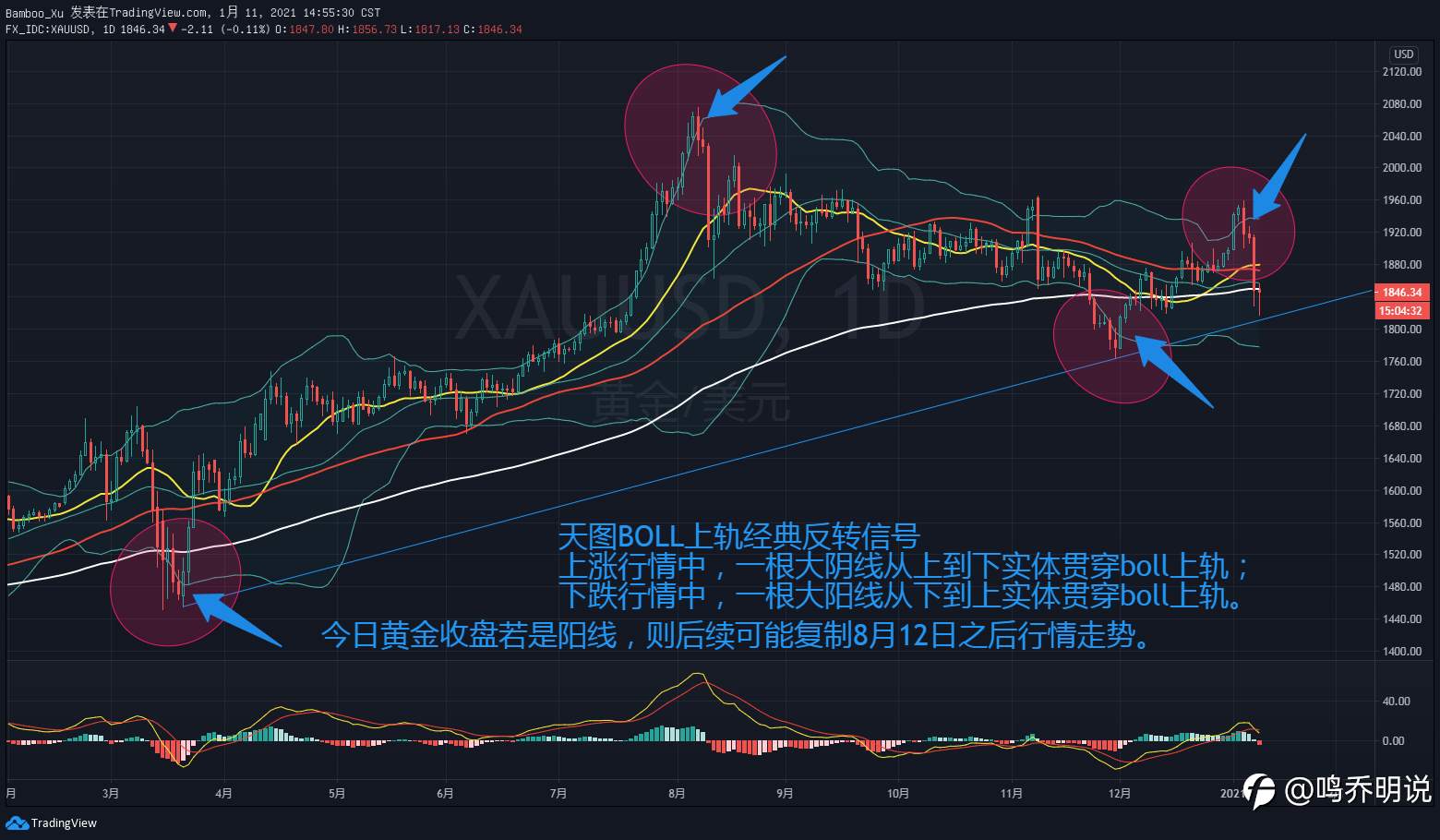 黄金天图经典反转形态