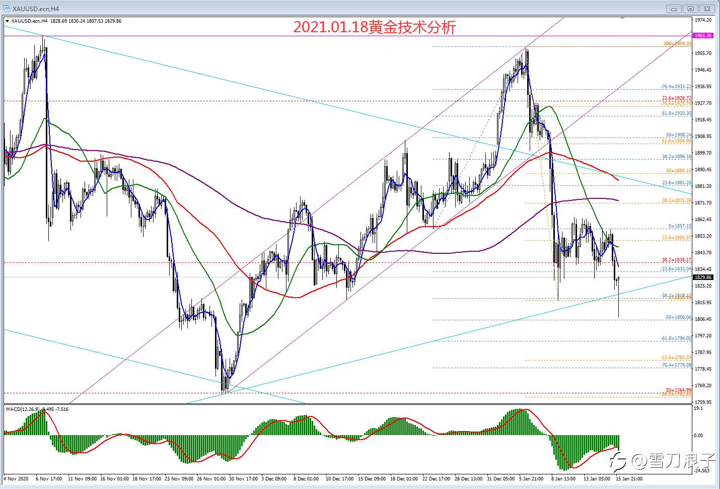 2021.01.16黄金技术分析