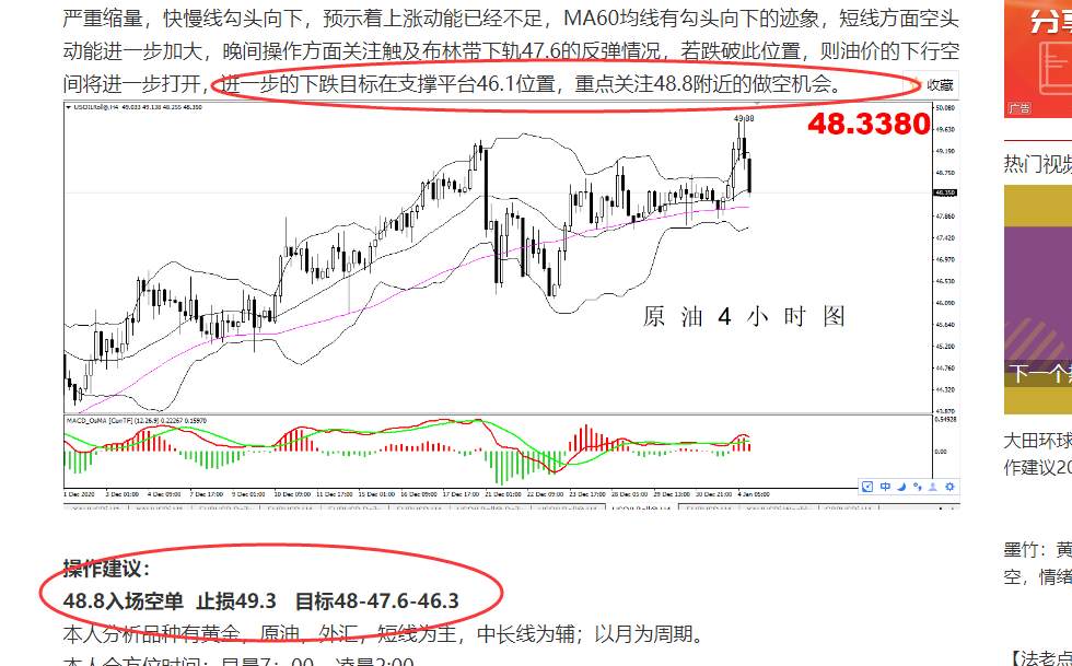 【原油篇】：欧佩克发生内讧，油价日线头部形成！
