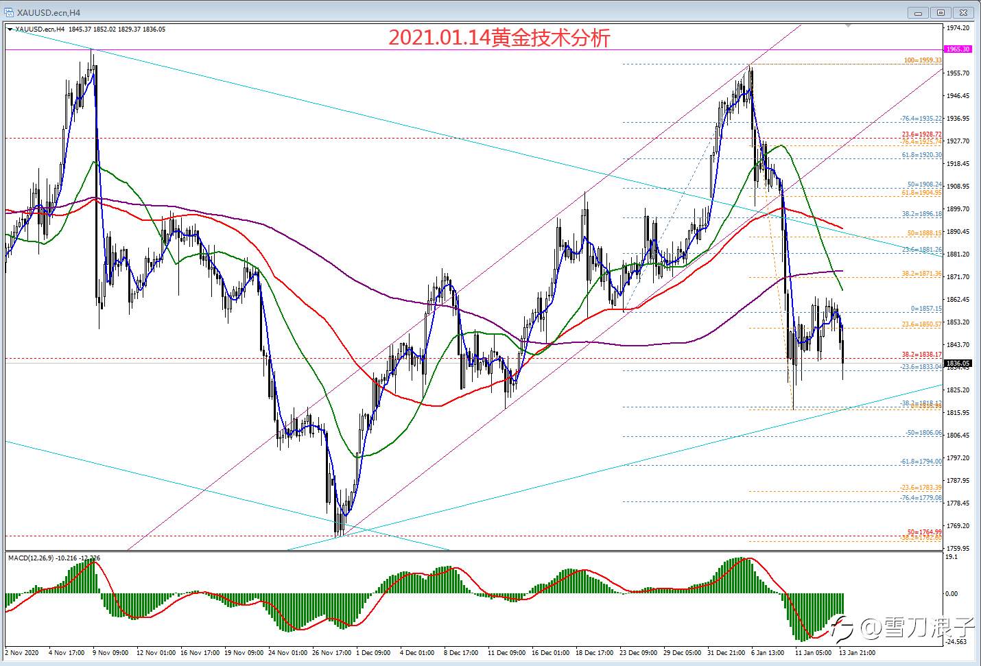 2021.01.14黄金技术分析