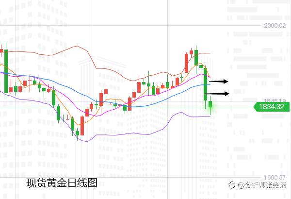 张尧浠：黄金今日新低看止跌、多头反弹再寻压力线