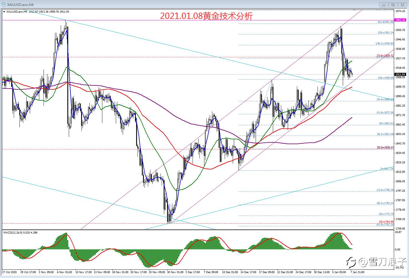 2021.01.08黄金技术分析