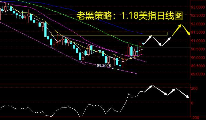 老黑策略：1.18外汇分析策略