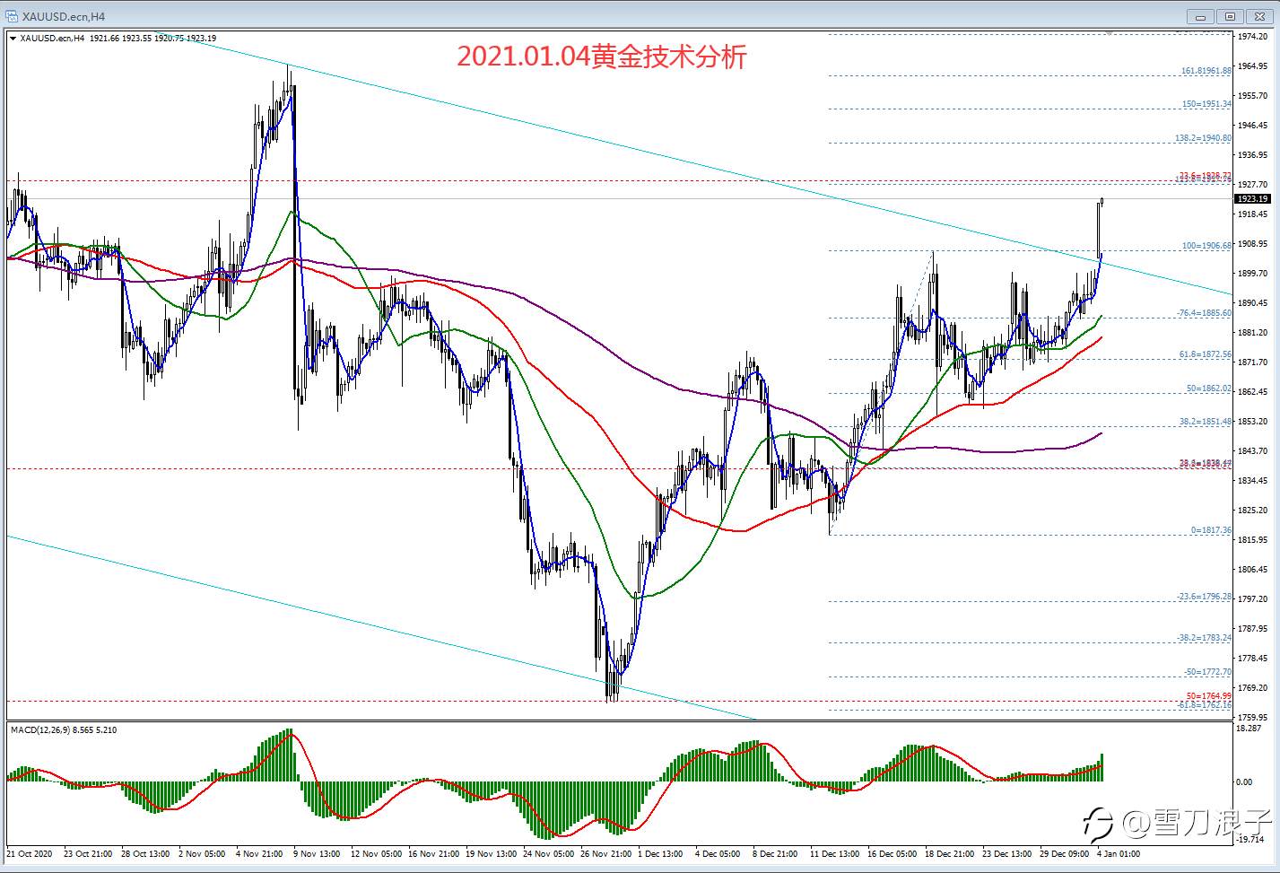 2021.01.04黄金技术分析