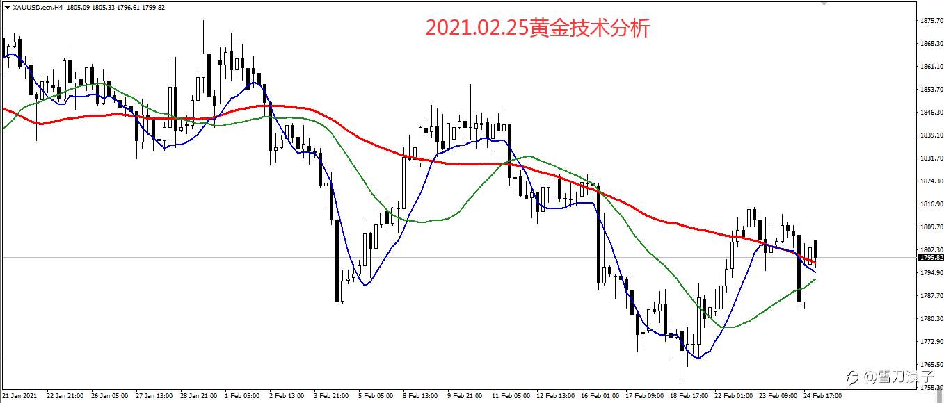 2021.02.25黄金技术分析