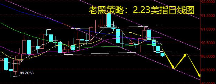 老黑策略：2.23外汇分析策略